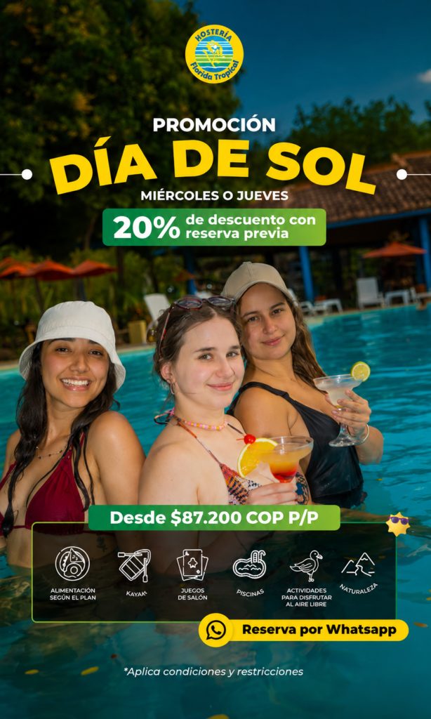 día de sol 20% de descuento miercole sy jueves