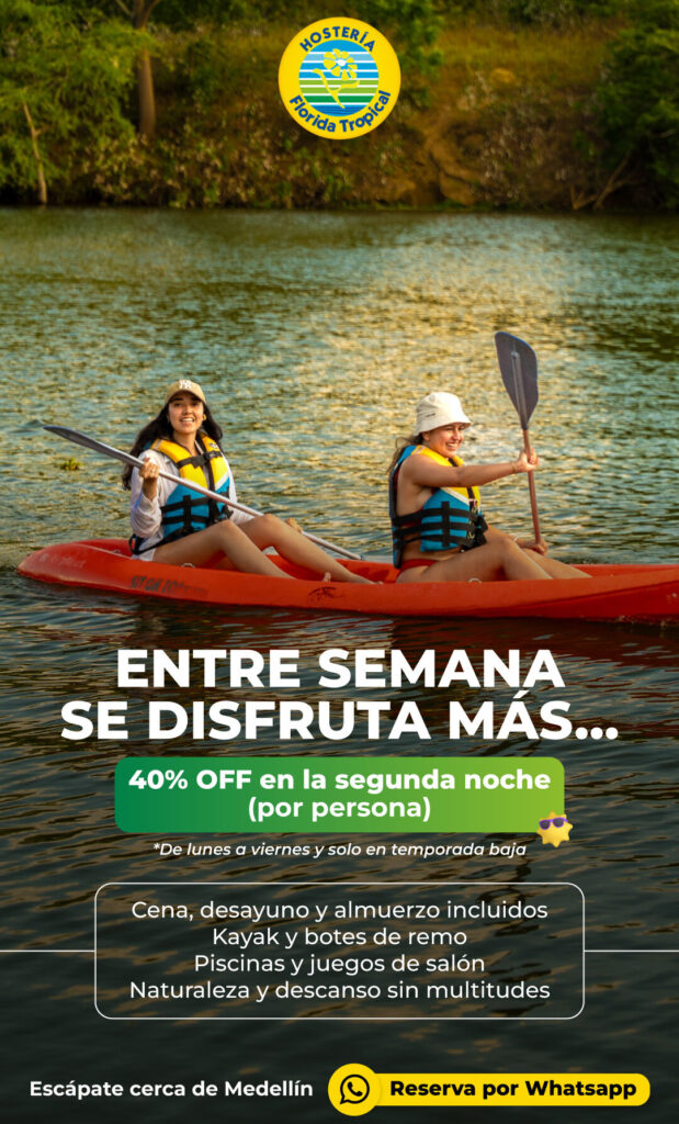 plan segunda noche en semana con 40% de descuento