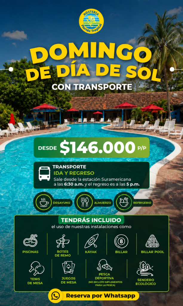 Oferta tropical en piscina y resort